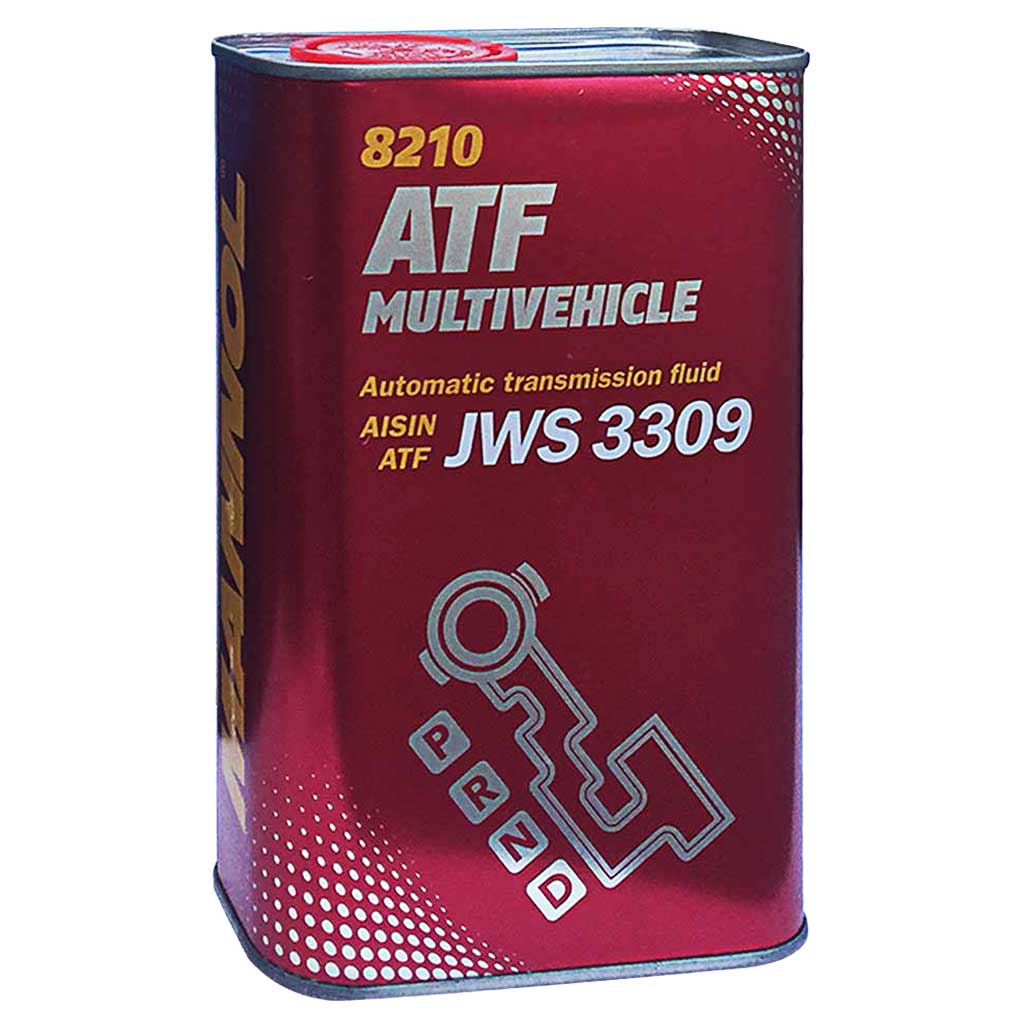 Atf jws 3309. Масло Mannol ATF Multivehicle JWS 3309. Манол АТФ 3309 ATF. Mannol 8210 ATF Multivehicle. Масло трансмиссионное JWS 3309.